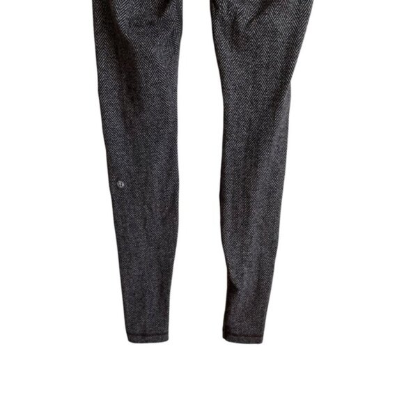 Lululemon Wunder Under Pant Size 4 Giant Herringbone Black Wi14 Quilt - Picture 11 of 14
